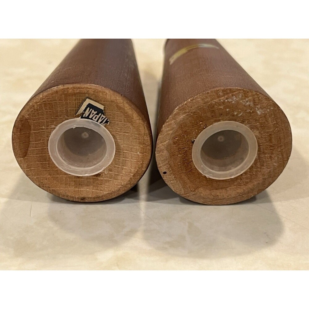 Vtg Mid Century MCM Teak Salt Pepper Shakers Woodware - Picture 5 of 10